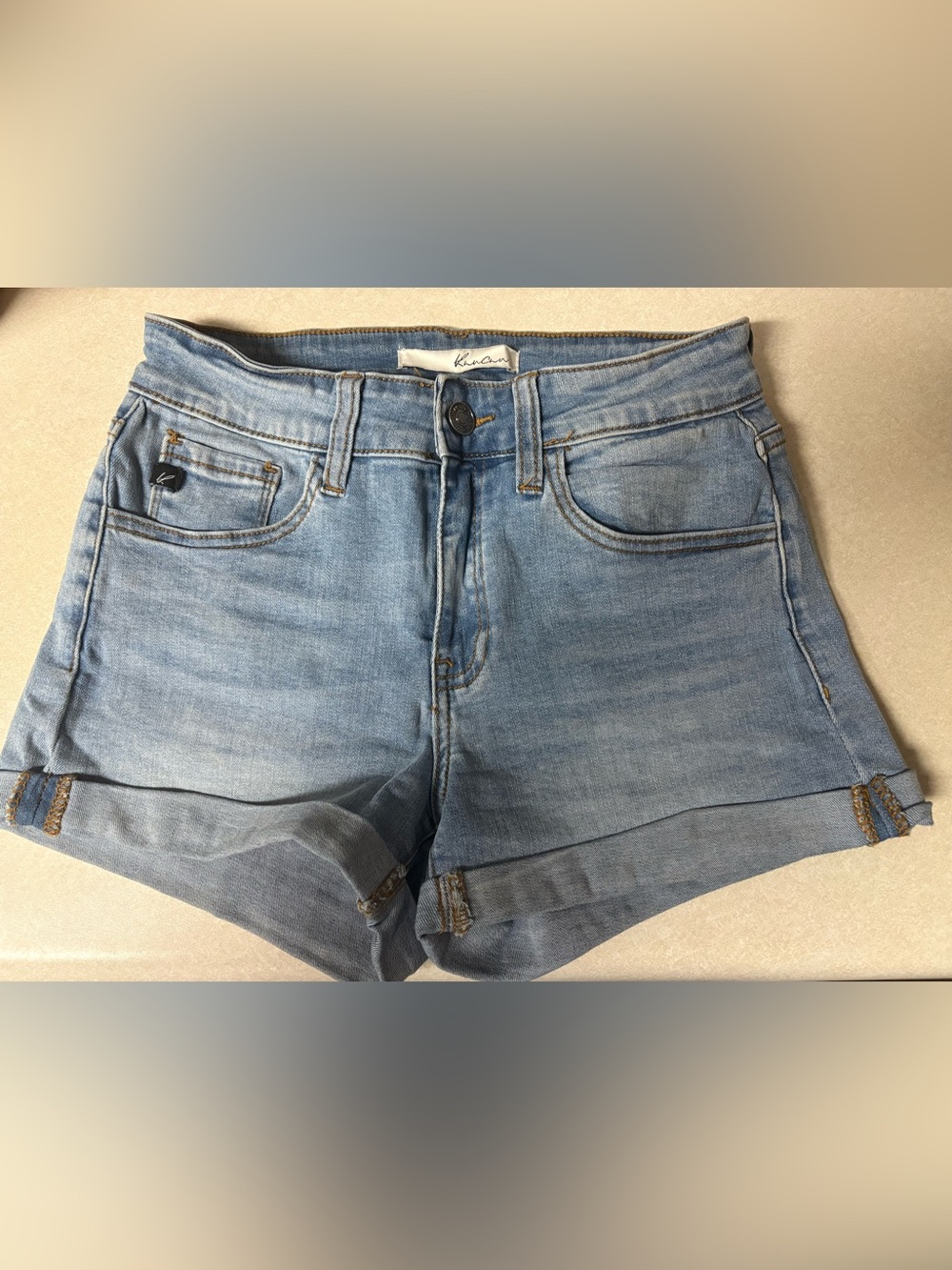 KanCan Light Blue Men’s Relaxed Denim Shorts 6/26